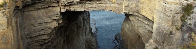 Tasmans Arch Devils Kitchen Lookout Tasman Peninsula Walk Tasman National Park Eaglehawk Neck Devil's Kitchen Tasman's Arch Sea Cliffs