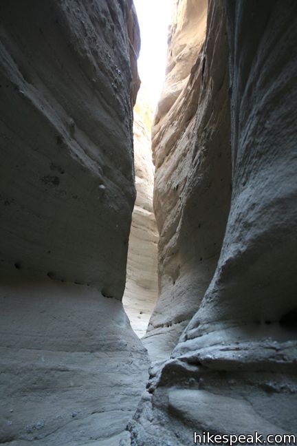 Calcite Mine Trail narrows Anza-Borrego Desert State Park