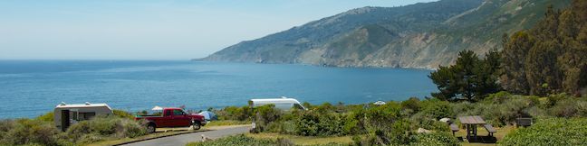 Kirk Creek Campground Los Padres National Forest Coastal Camping Big Sur California