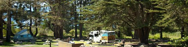 Plaskett Creek Campground Los Padres National Forest Big Sur Coast Camping California