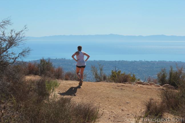 This 7.7-mile hike reaches a panoramic viewpoint in the Santa Ynez Mountains overlooking Santa Barbara.