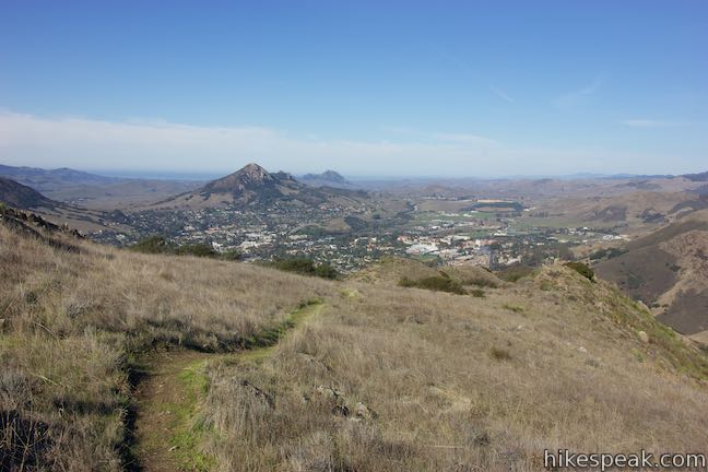 Bishop Peak and Hollister Peak from Summit Trail