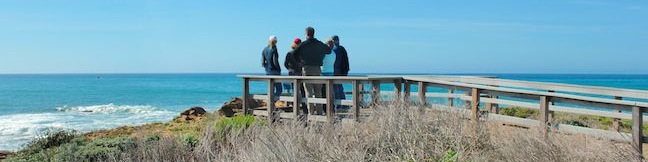 Moonstone Beach Boardwalk in Cambria San Luis Obispo County California Big Sur Coast beach hike stroll walk central coast