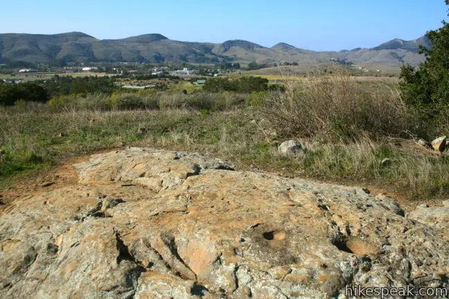 Morteros on Eagle Rock Nature Trail