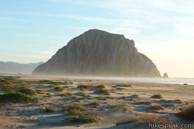 This level 1 to 3.5-mile stroll starts from Cloisters Park and crosses Morro Strand State Beach to reach Morro Rock.