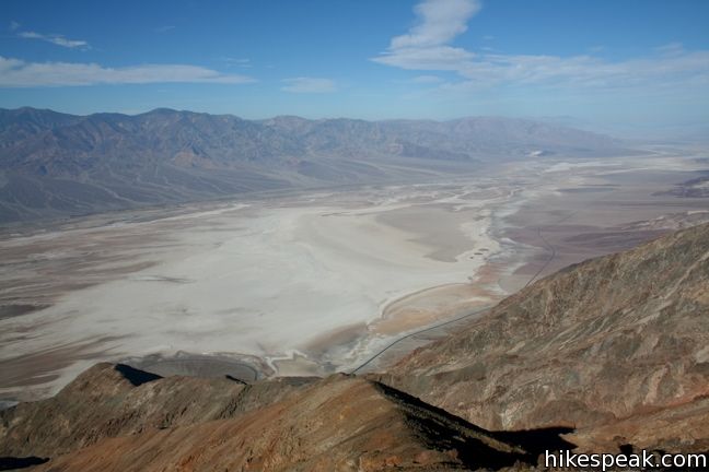 This towering overlook above Badwater Basin offers panoramic views of Death Valley National Park.