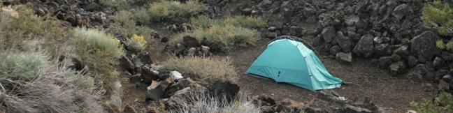 Camping Craters of the Moon National Monument Lava Flow Campground Idaho camp tent