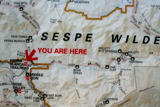 Sespe Creek Map