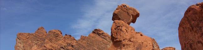 Balancing Rock Trail Valley of Fire State Park Balancing Rock Hike Nevada Valley of Fire State Park Visitor Center Balanced Rock