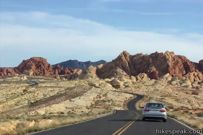 hvide kupler Road Valley of Fire State Park