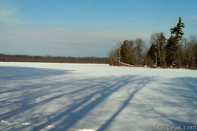 Beaver Lake Nature Center frozen lake