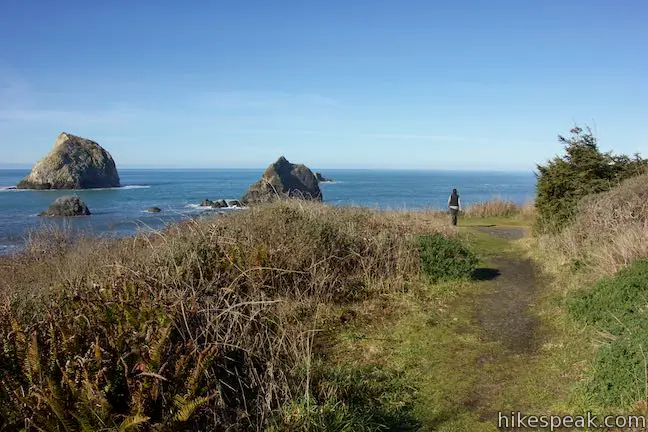 Hiking down Coastal Trail