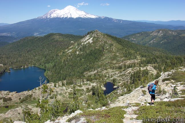 Castle Peak and Heart Lake in Shasta-Trinity National Forest Photos