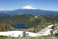 Castle Lake and Mount Shasta from Castle Peak