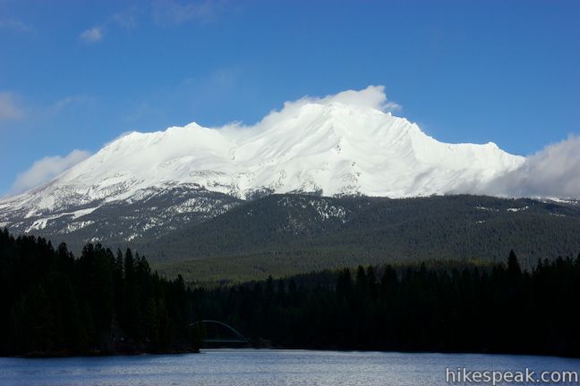 Mount Shasta above Lake Siskiyou