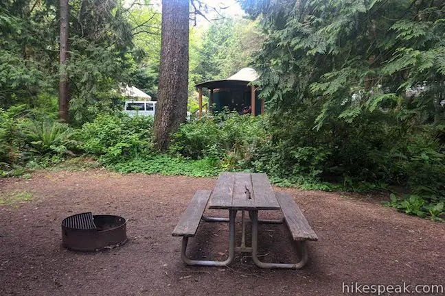 Cape Lookout State Park Campsite and yurt