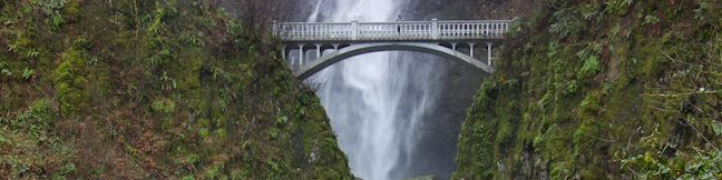 Multnomah Falls Trail Waterfall hike Portland Oregon Columbia River Gorge