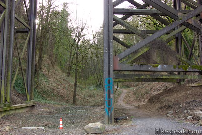 George Himes Trail trestle bridge