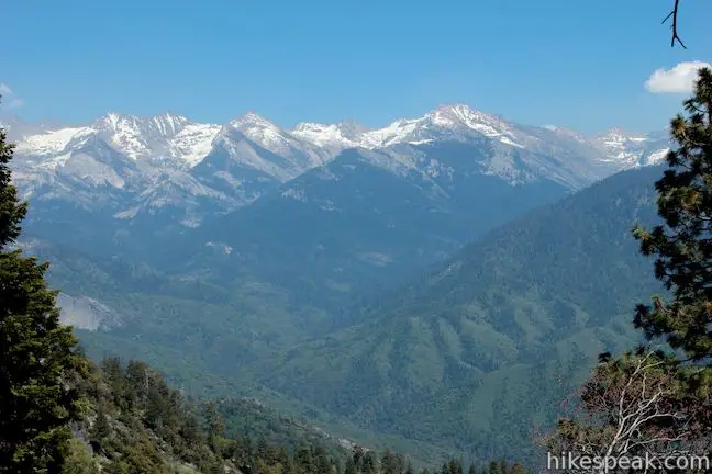 Bobcat Point Trail in Sequoia National Park