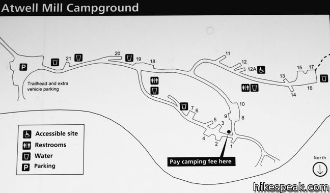 Atwell Mill Campground Map