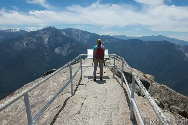 This 0.6-mile hike (with a lot of stairs) sports panoramic views and should be considered a mandatory hike for first time visitors to Sequoia National Park.