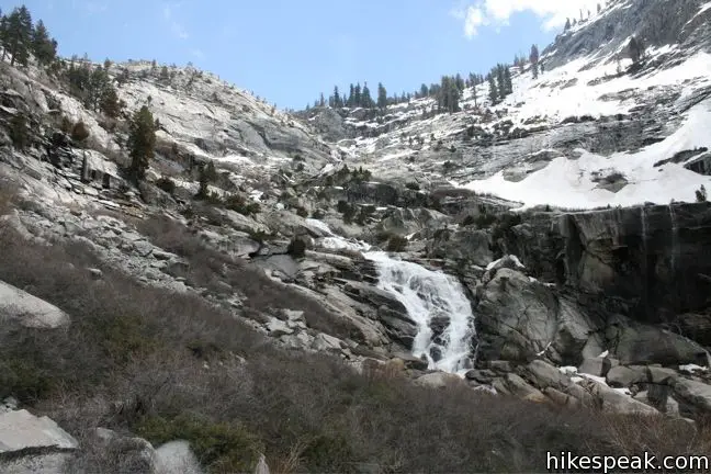 This gradual 4.2-mile hike visits the tallest waterfall in Sequoia National Park.
