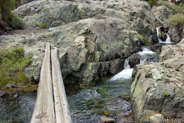 Log bridge below Ediza Lake