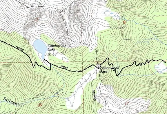 Chicken Spring Lake Trail Map