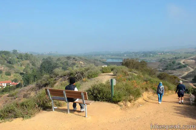 This 3.65-mile loop expands on the 2.7-mile Lake View Loop with a small loop to the high point of Peters Canyon Regional Park.