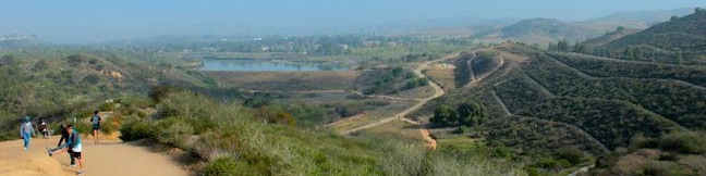 Peters Canyon Regional Park Lake View Loop Trail East Ridge View Trail Gnatcatcher Trail Peters Ranch Reservoir hike Tustin California Orange County Trail