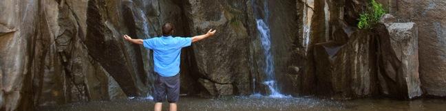 Ortega Falls Santa Ana Mountains Ortega Highway waterfall hike trail