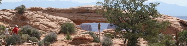 Mesa Arch Trail Hike Utah Canyonlands National Park Utah