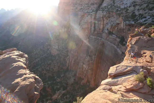 This 1-mile hike visits a scenic viewpoint looking west over Zion Canyon.