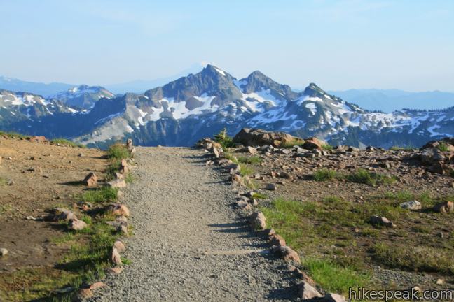 This tremendously scenic 5.5-mile loop explores the slopes of Mount Rainier and should be consider the park's must-do hike.