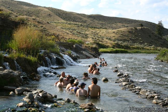 This 1.25-mile hike follows a riverbank to an only-in-Yellowstone hot springs where a stream of water cooked by nearby hydrothermal features mixes with the river.