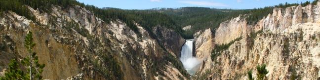 Artist Point viewpoint Grand Canyon of the Yellowstone River in Yellowstone National Park