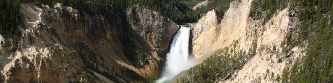 Lookout Point Lower Falls North Rim Grand Canyon of the Yellowstone River in Yellowstone National Park