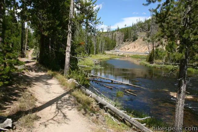 Monument Geyser Basin Trail Yellowstone