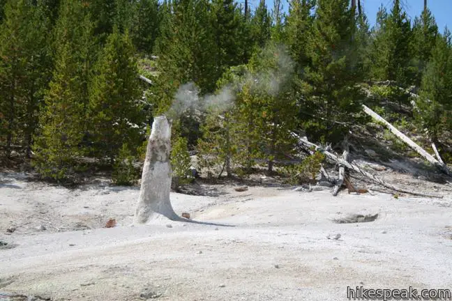 Monument Geyser Basin Yellowstone