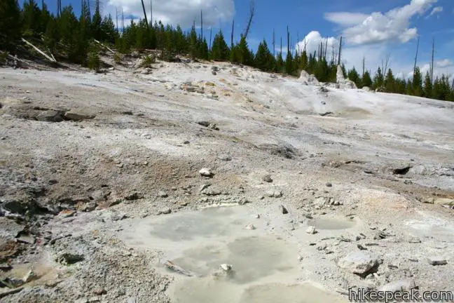 Monument Geyser Basin Yellowstone