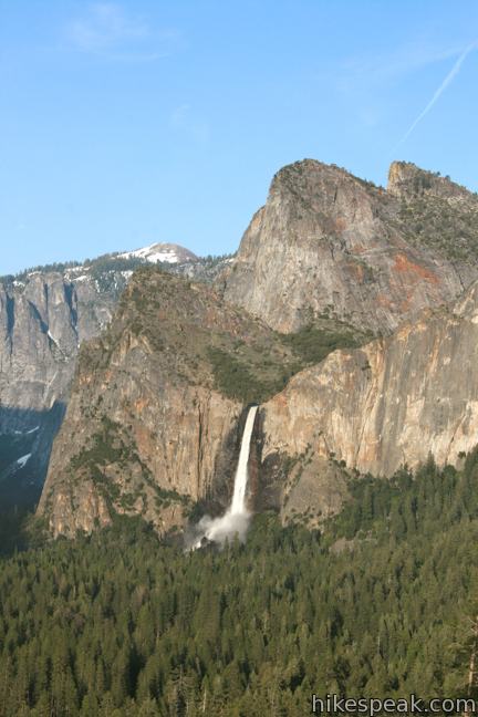 Bridalveil Fall from Tunnel View Yosemite