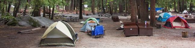 Camp 4 Campground Yosemite National Park Walk-in Campground Yosemite Valley California Tent camping