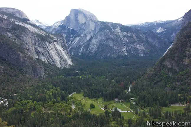 Columbia Rock View Half Dome Yosemite Valley
