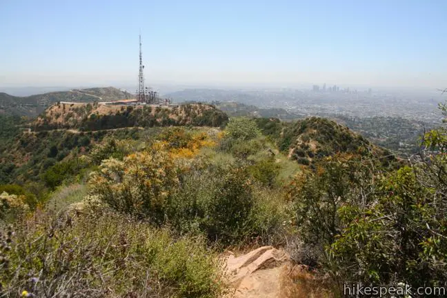 Trilha para o letreiro de Hollywood via Burbank Peak Trail