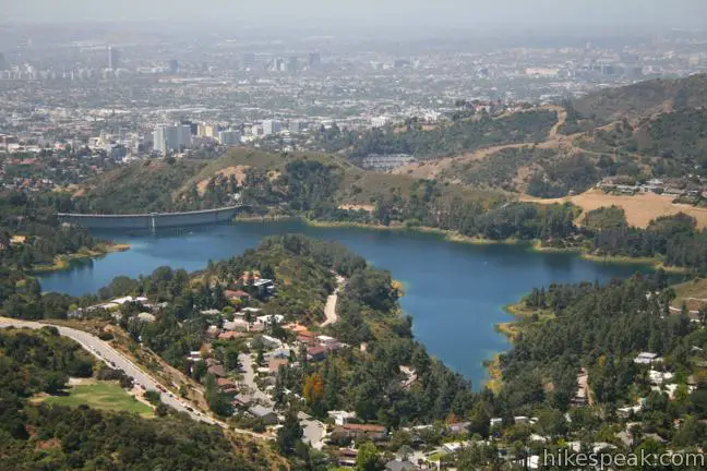 Lake Hollywood Reservoir from Mount Lee