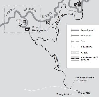 Grotto Trail Map