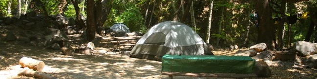 Los Angeles Camping developed campgrounds trail camps southern California