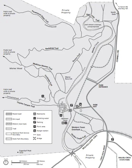 paramount Ranch Trail map