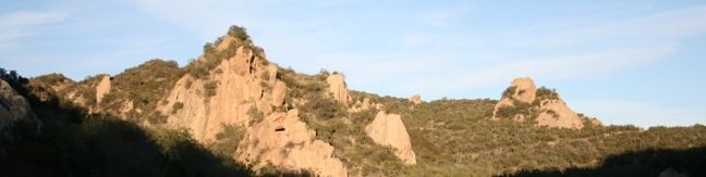 Red Rock Canyon hiking trail Calabasas California