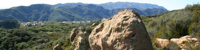 Skull Rock Topanga State Park Pacific Palisades - Skull Rock: head-shaped outcropping on Temescal Ridge in Topanga State Park